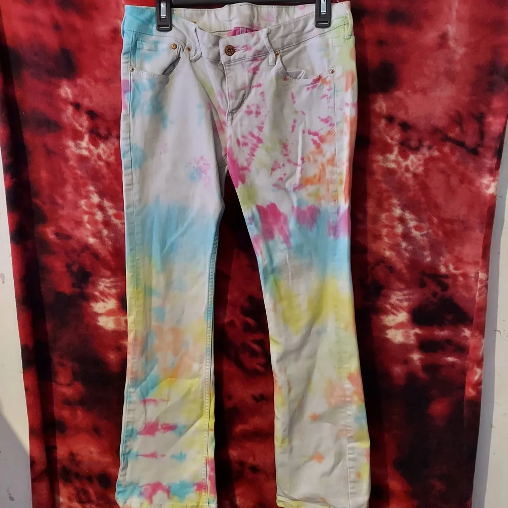 Multicolor Tie-Dye Women Jeans - Picture 2 of 2